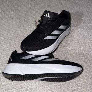 Adidas Black and White Duramo wide Running Shoes